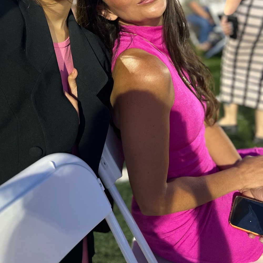 naked wardrobe Hot Pink Mini Dress